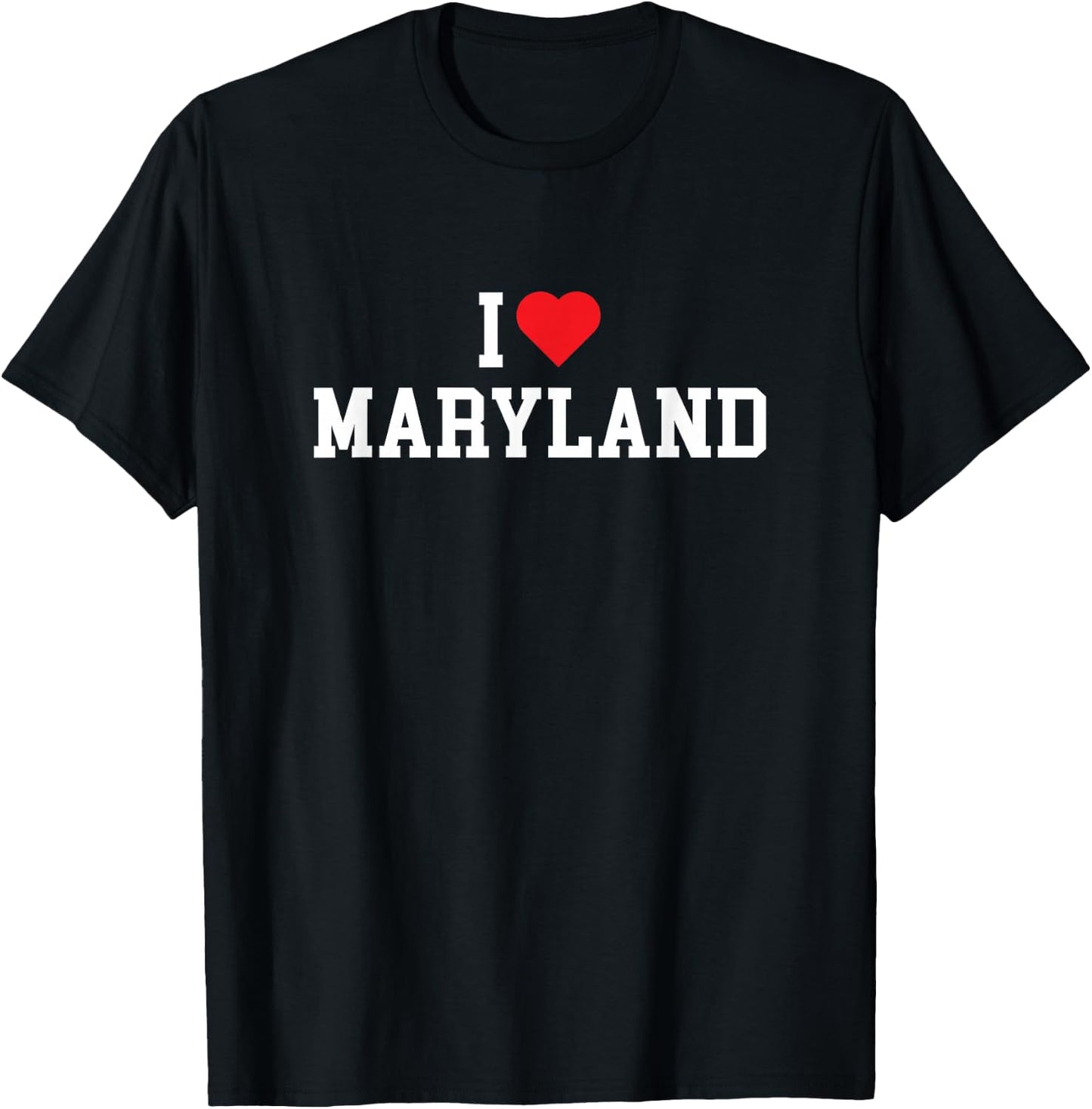 Maryland - I Love Maryland - Throwback Design - Classic T-Shirt - T-Shirt | Black