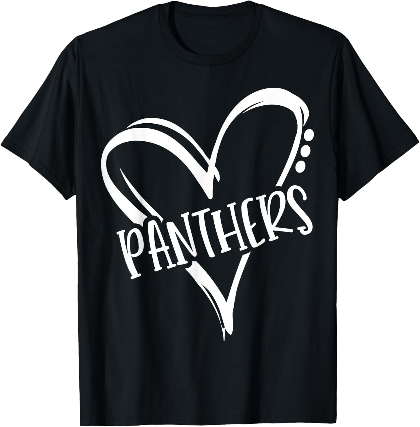 Retro Panthers Mascot, School Spirit, Panthers Sports T-Shirt - T-Shirt | Black