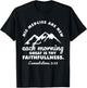 His Mercies Are New Every Morning Lamentations Bible Quote T-Shirt - T-Shirt | Black