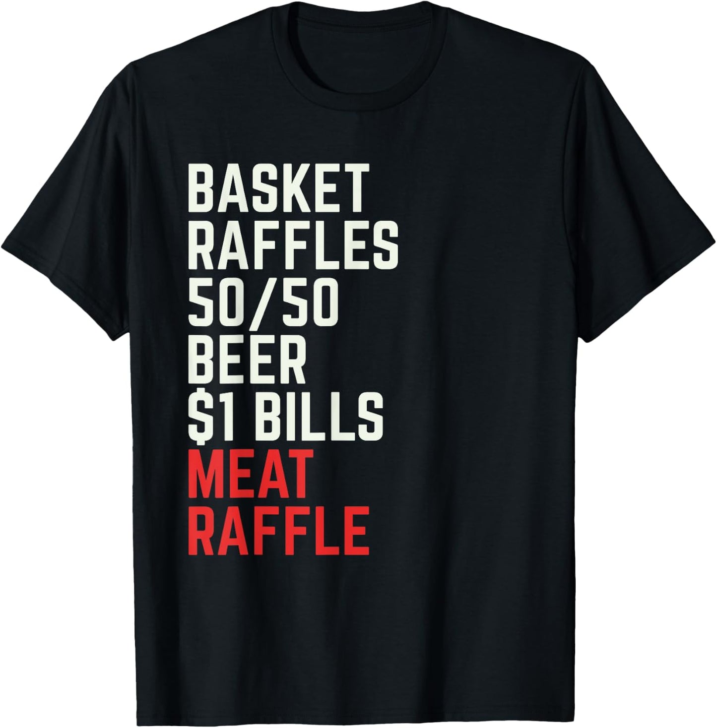 Meat Raffle Buffalo Meat Raffles WNY Minnesota T-Shirt - T-Shirt | Black