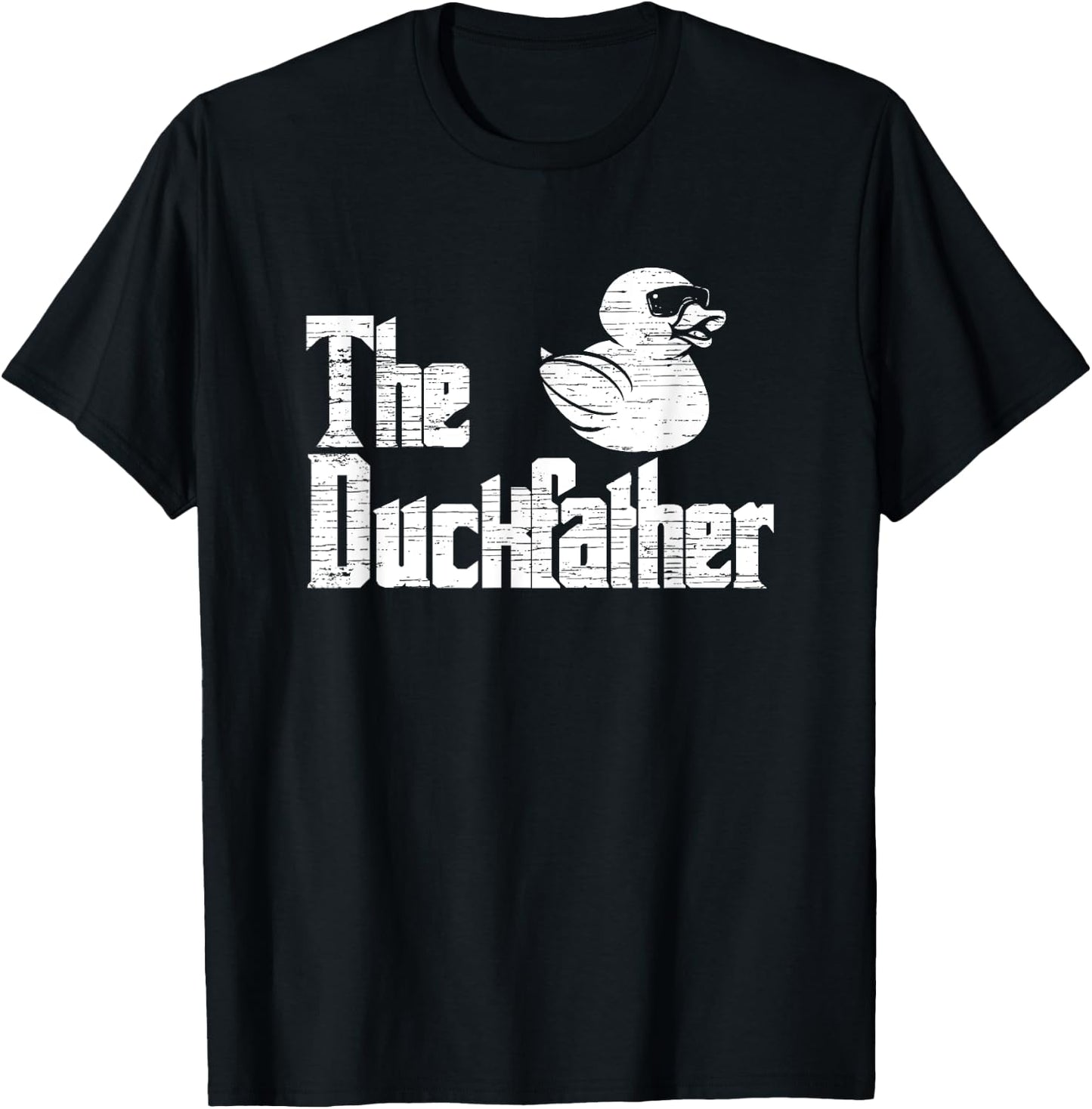 The Duckfather - Funny Rubber Duck T-Shirt - T-Shirt | Black