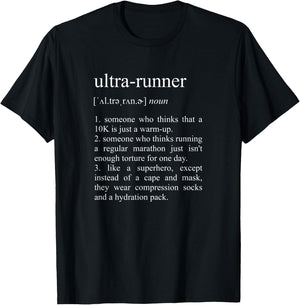 Ultra-Runner Definition, Ultramarathon Running T-Shirt - T-Shirt | Black