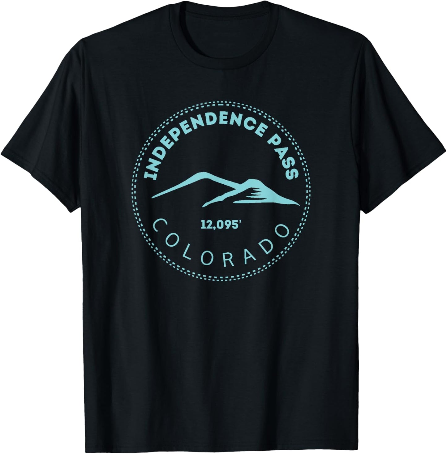 Independence Pass Elevated Colorado Mountain T-Shirt - T-Shirt | Black