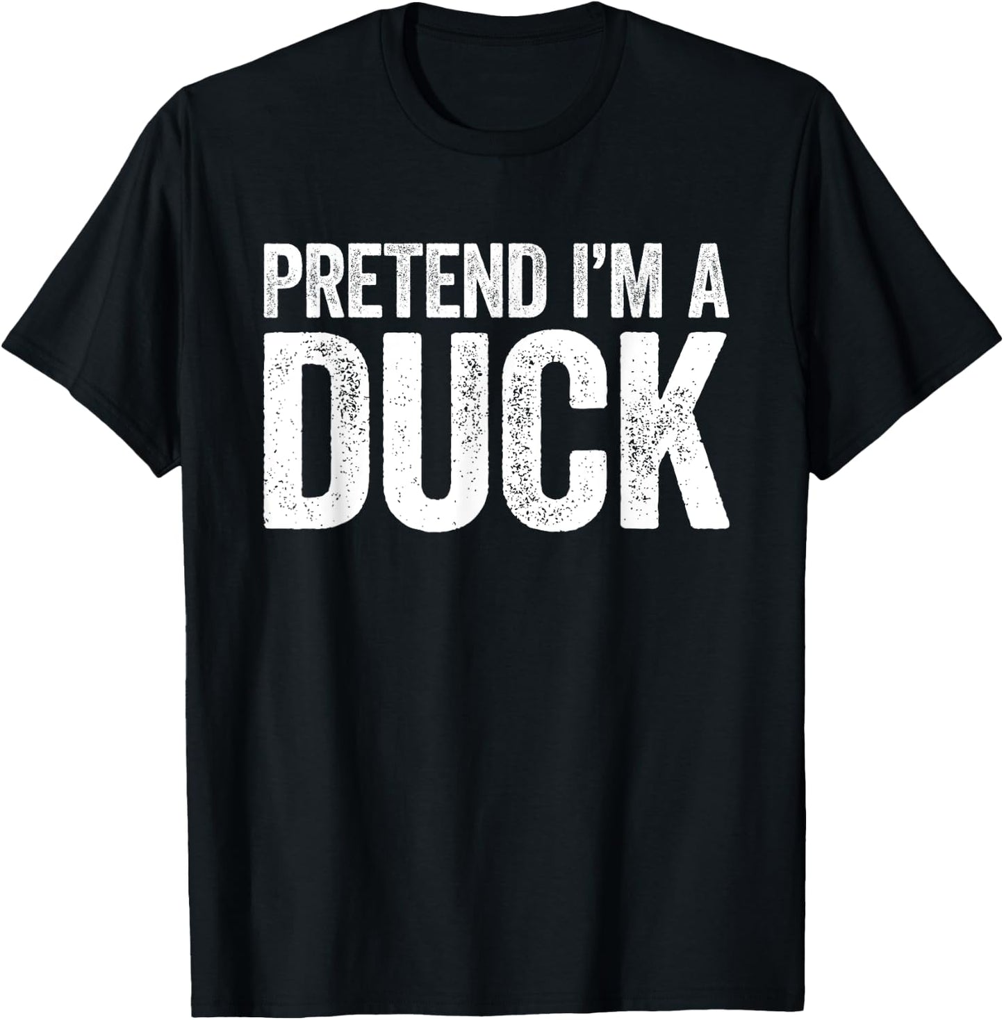 Pretend I'm A Duck Matching Duck Costume Shirt T-Shirt - T-Shirt | Black