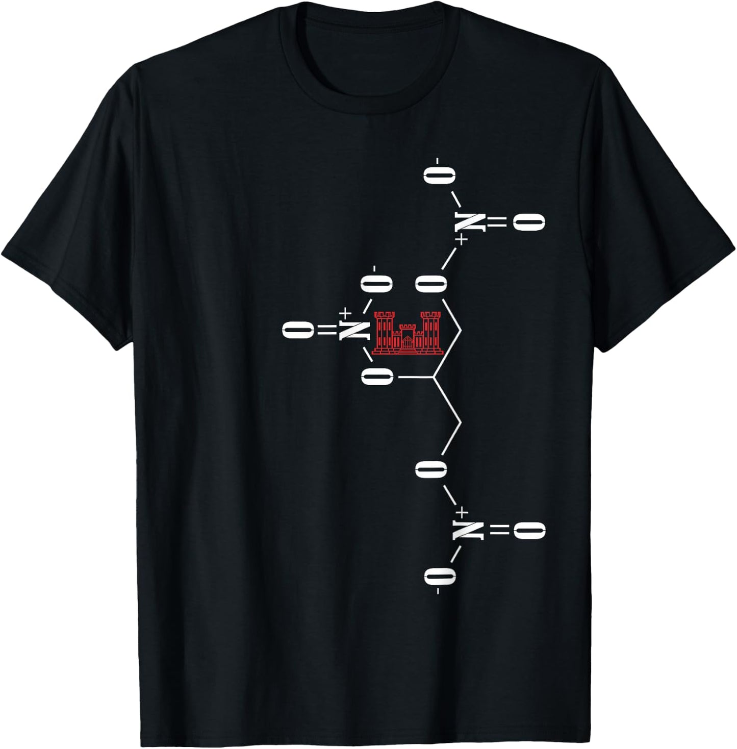 Military, Combat Engineer, dynamite chemical makeup T-Shirt - T-Shirt | Black