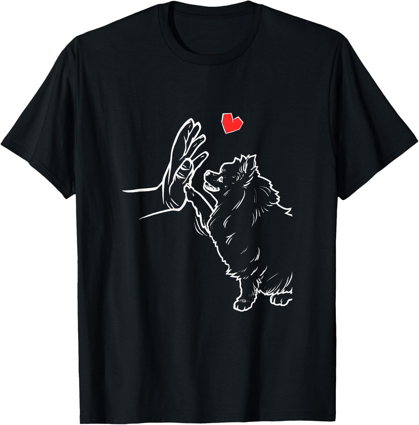 Pomeranian Dog Love Cute Pomeranian T-Shirt - T-Shirt | Black