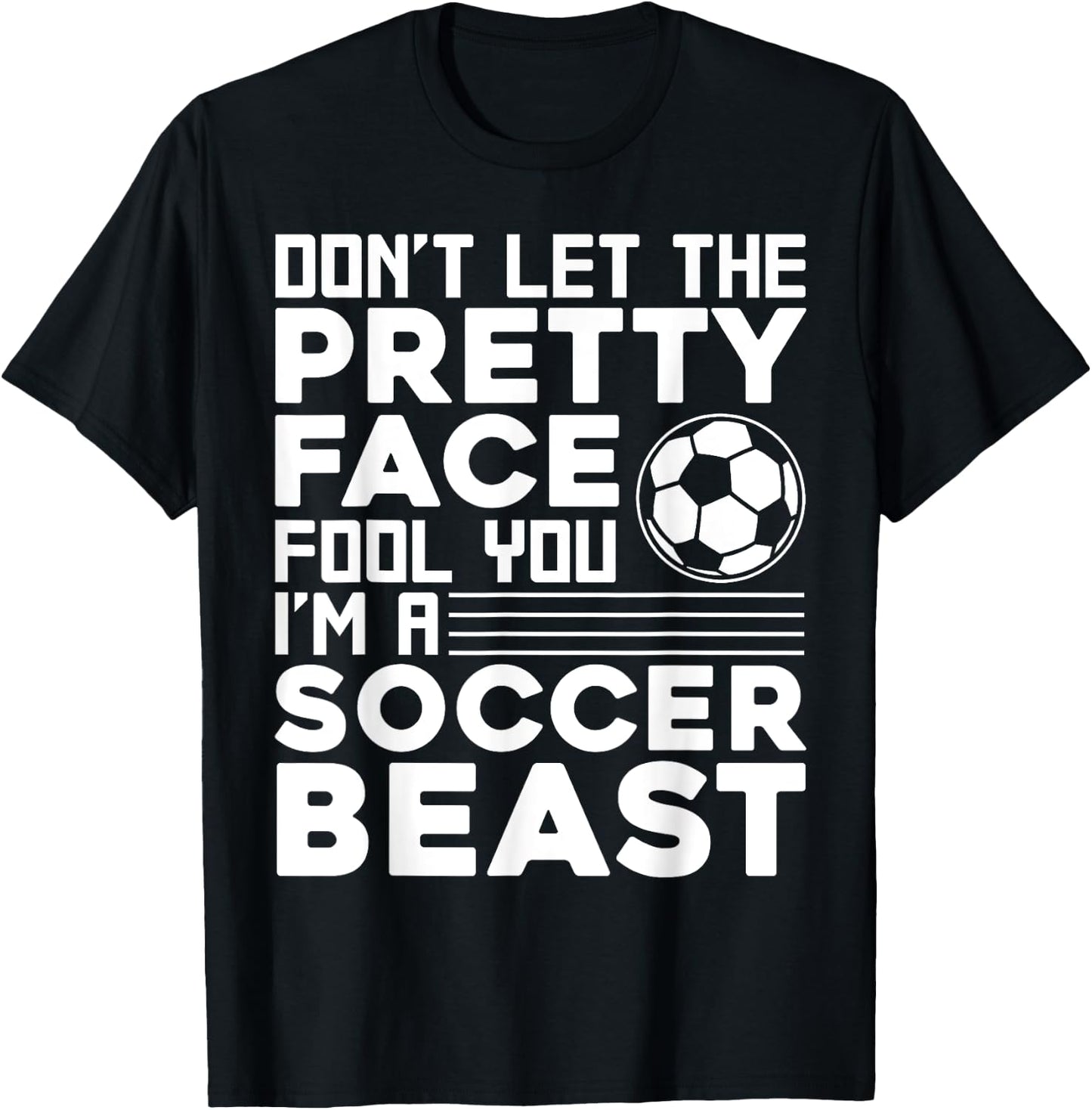 Cool Soccer Teen Girls Soccer Lover Player Sports T-Shirt - T-Shirt | Black