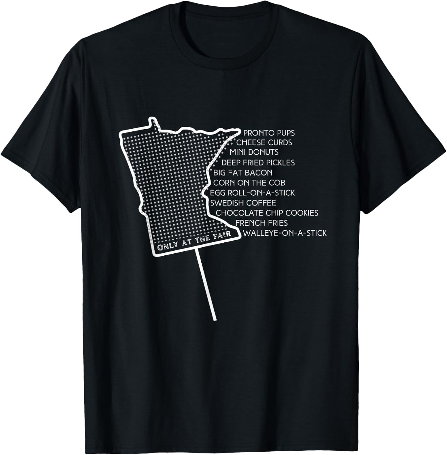 MN State Fair Food T-Shirt - T-Shirt | Black