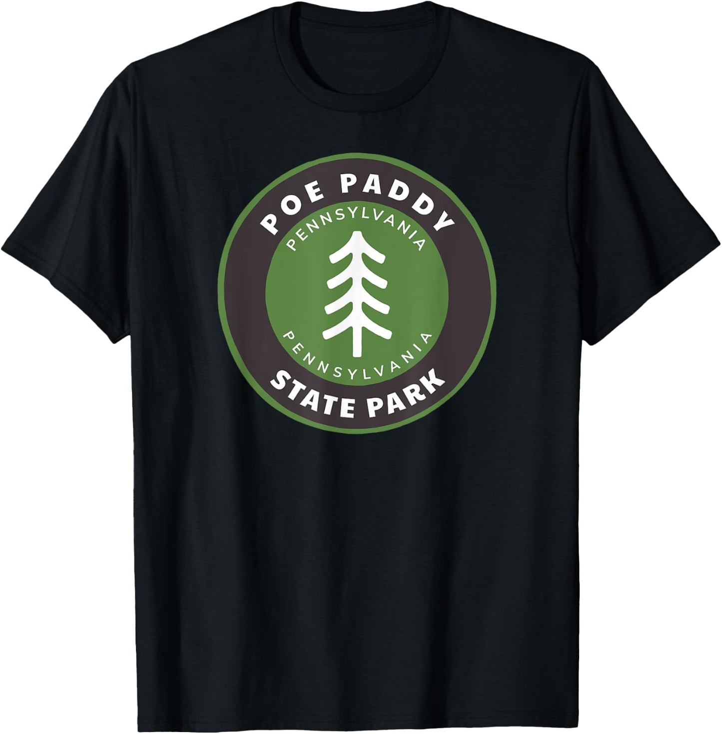 Poe Paddy State Park Pennsylvania PA Vacation Souvenir T-Shirt - T-Shirt | Black