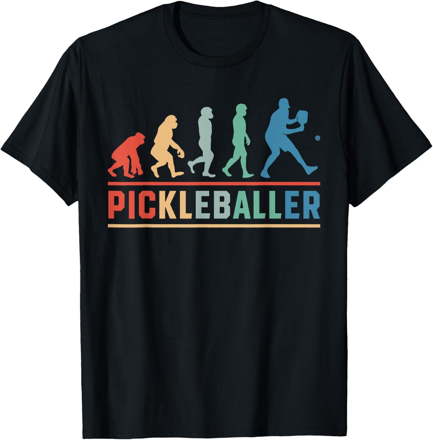 Ape to Pickleballer T-Shirt - T-Shirt | Black