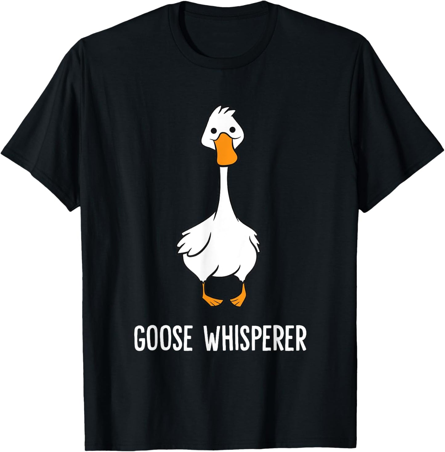 Goose Lover Goose Bird Funny Goose Whisperer T-Shirt - T-Shirt | Black