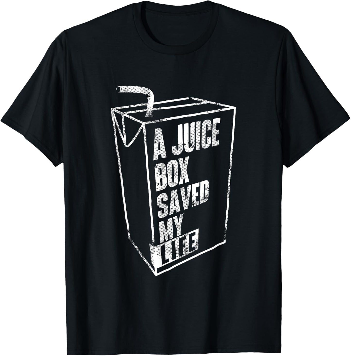 A Juice Box Saved My Life - Blood Sugar Diabetes Awareness T-Shirt - T-Shirt | Black
