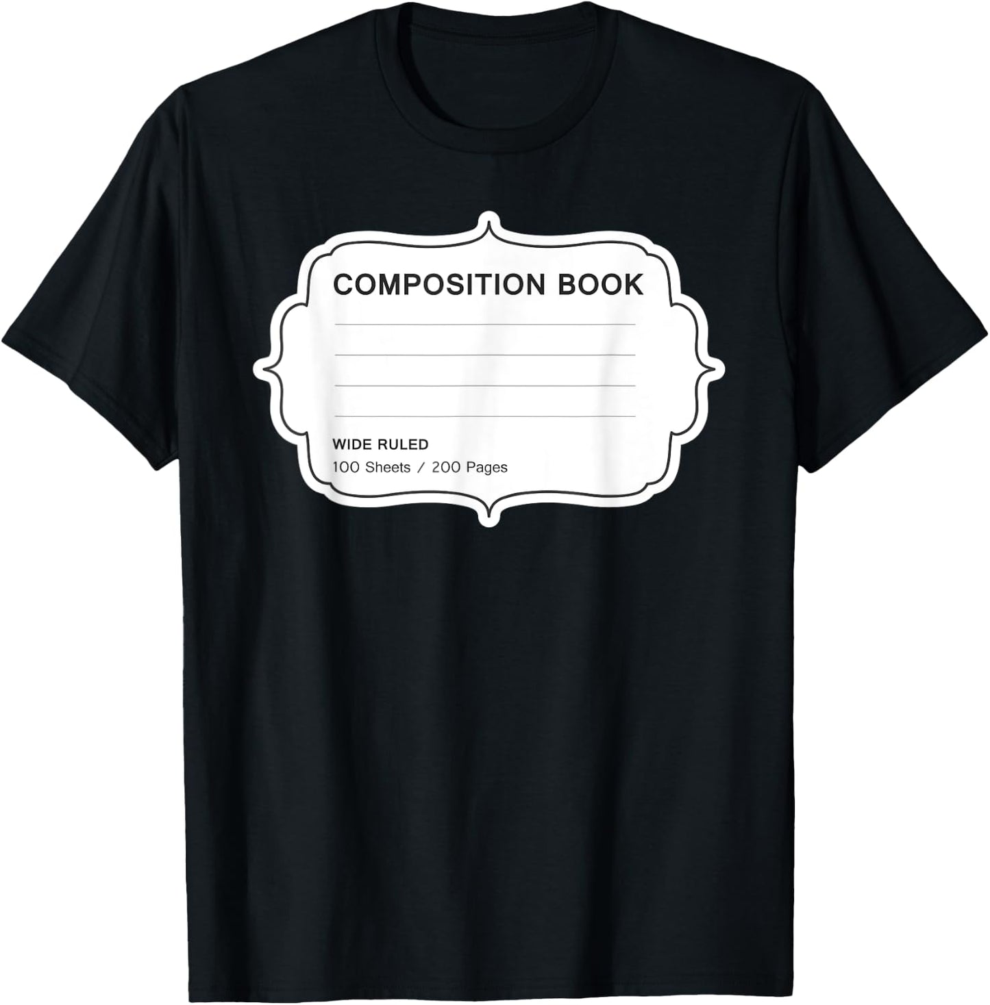 Composition Book Notebook Matching group Halloween Teacher Men Women Kids T-Shirt - T-Shirt | Black