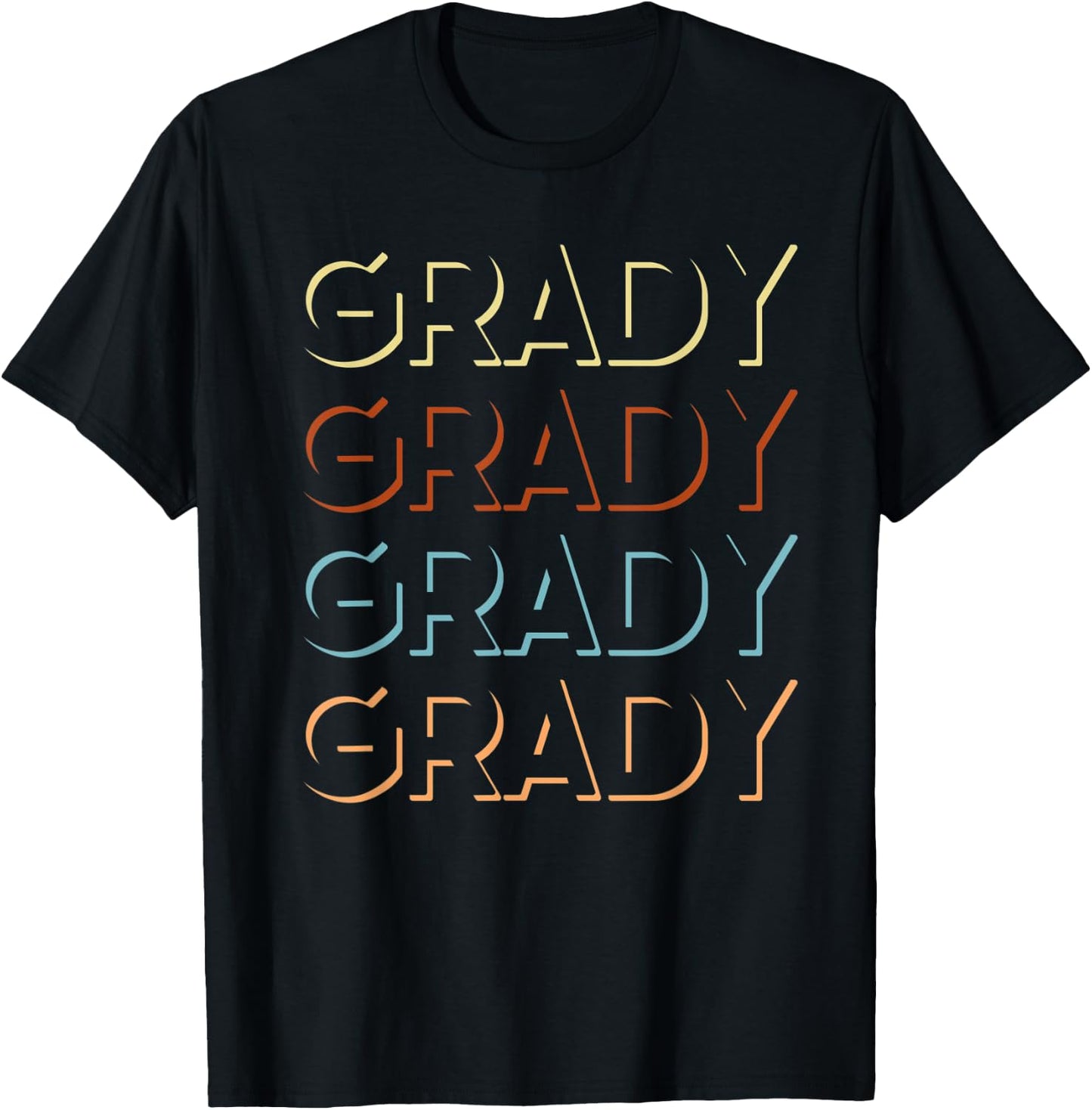 Grady First Name My Personalized Named T-Shirt - T-Shirt | Black