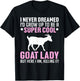 Cool Goat Design Girls Farmer Farming Goat Lover T-Shirt - T-Shirt | Black