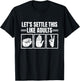 Let's Settle This Like Adults Rock Paper Scissors Hand Game T-Shirt - T-Shirt | Black