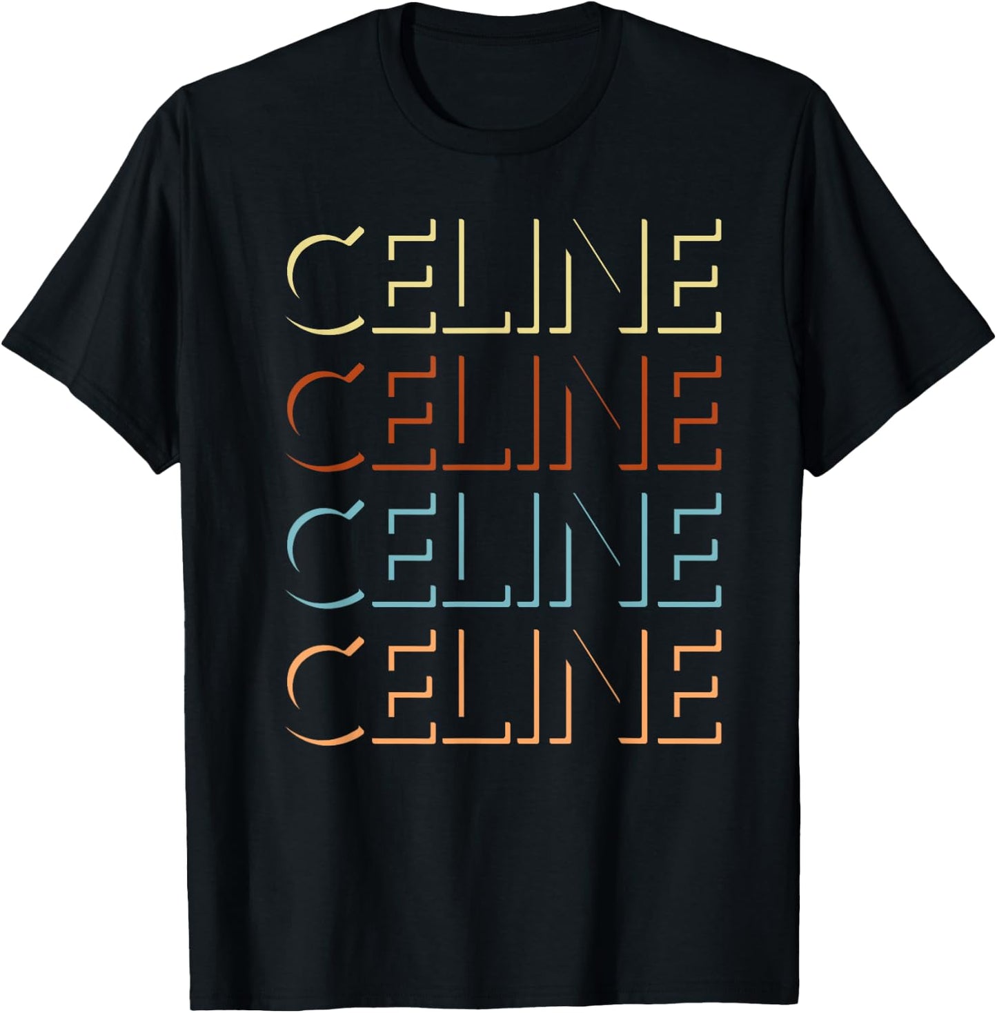 Celine First Name My Personalized Named T-Shirt - T-Shirt | Black