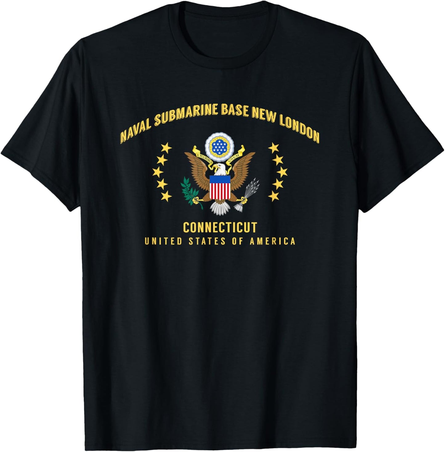 Naval Submarine Base New London T-Shirt - T-Shirt | Black