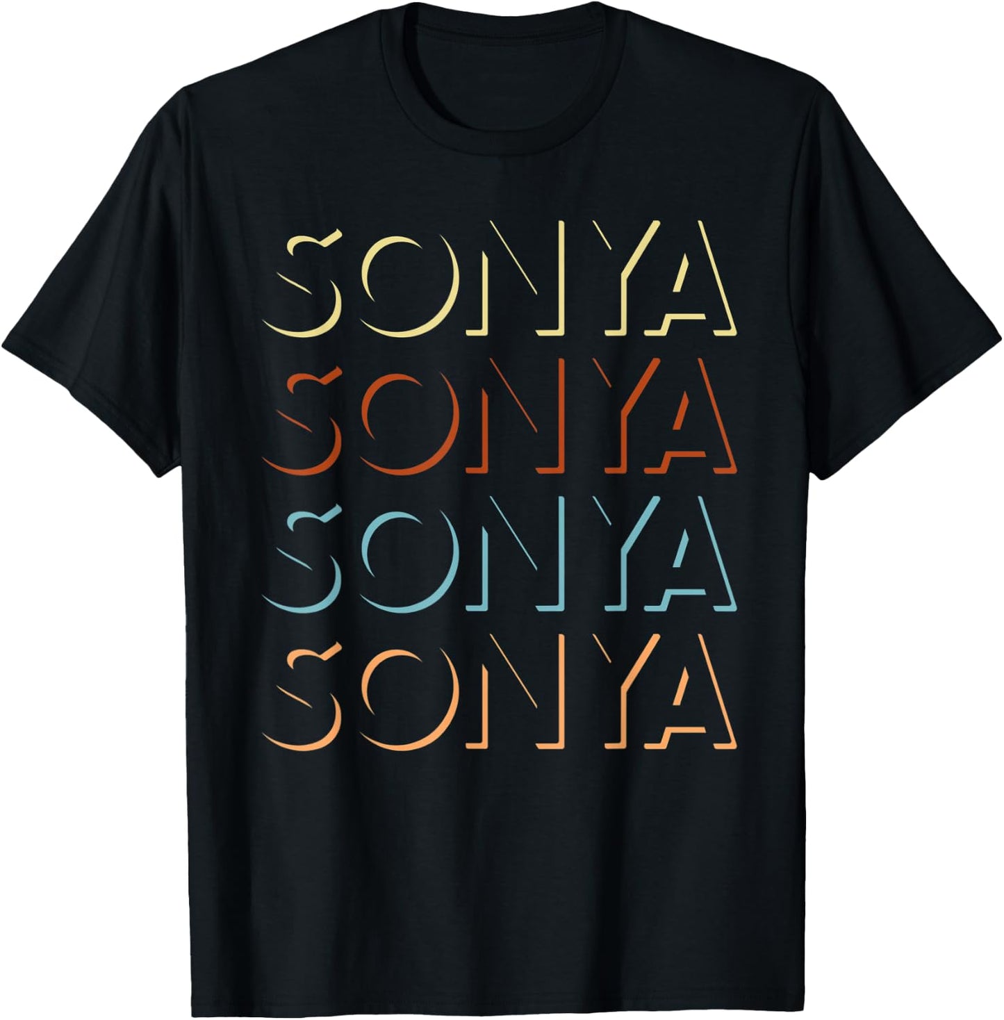 Sonja First Name My Personalized Named T-Shirt - T-Shirt | Black