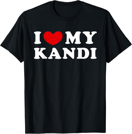I Love My Kandi, I Heart My Kandi T-Shirt - T-Shirt | Black
