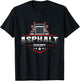 Asphalt Cowboy Trucker Truck Driver Highway 18 Wheeler Road T-Shirt - T-Shirt | Black
