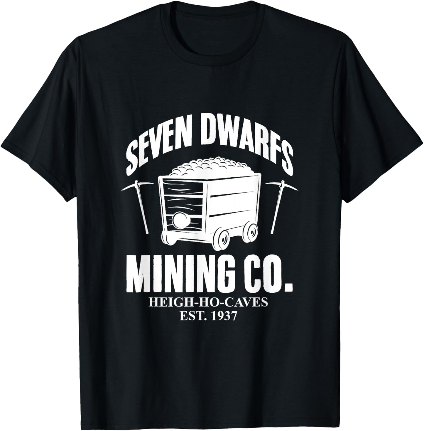 Seven Dwarfs Mining Co. Coal Miner Gold Miner Pitman T-Shirt - T-Shirt | Black