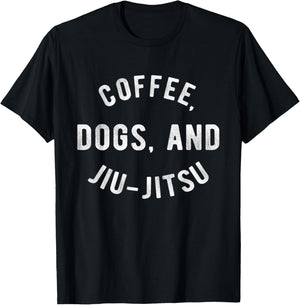 Coffee Dogs Jiu Jitsu BJJ Jujitsu Dog Lover Pet Owner Women T-Shirt - T-Shirt | Black