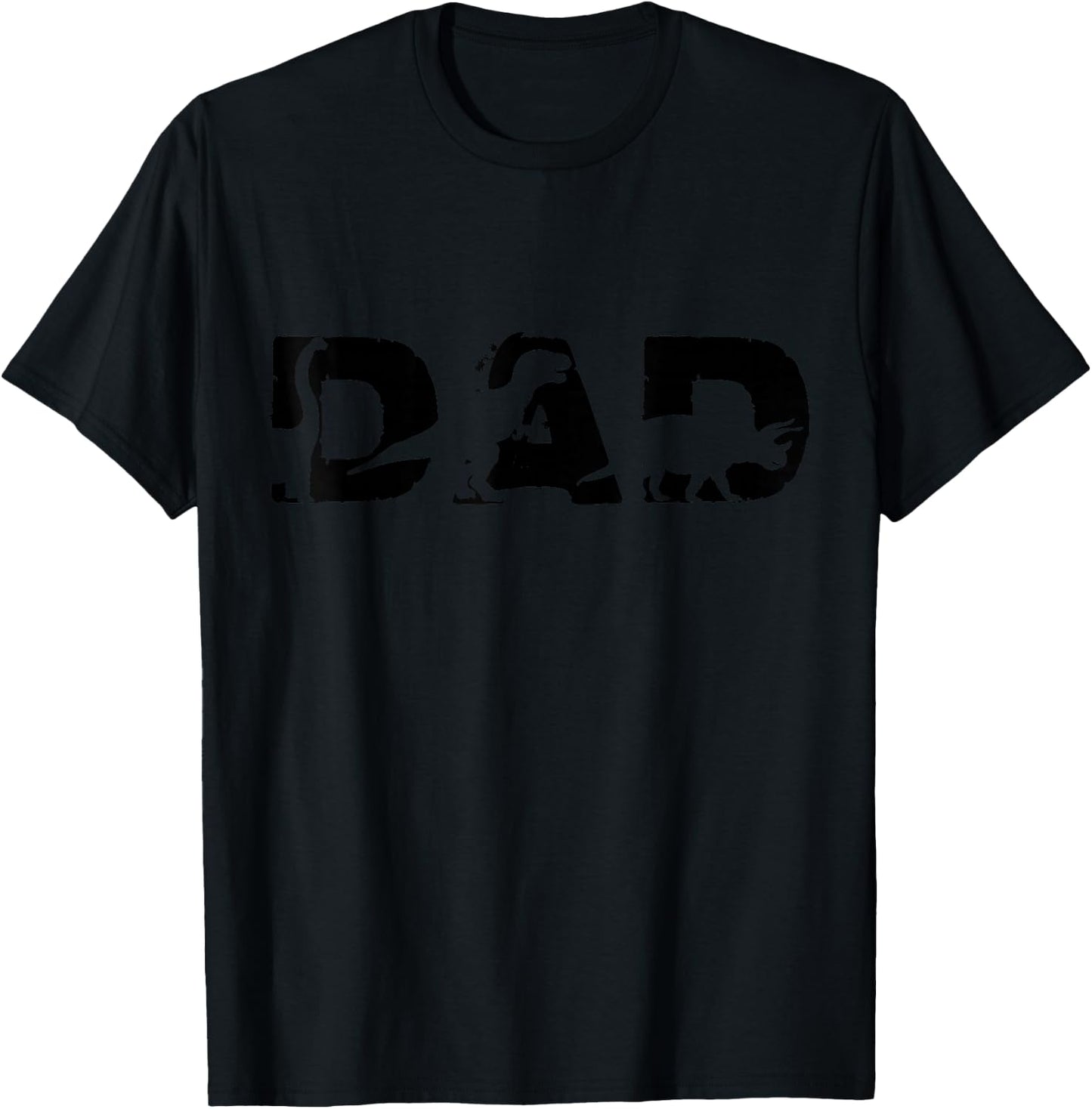 Dinosaur Dad Cute Three Rex Dino for Party in Father's Day T-Shirt - T-Shirt | Black