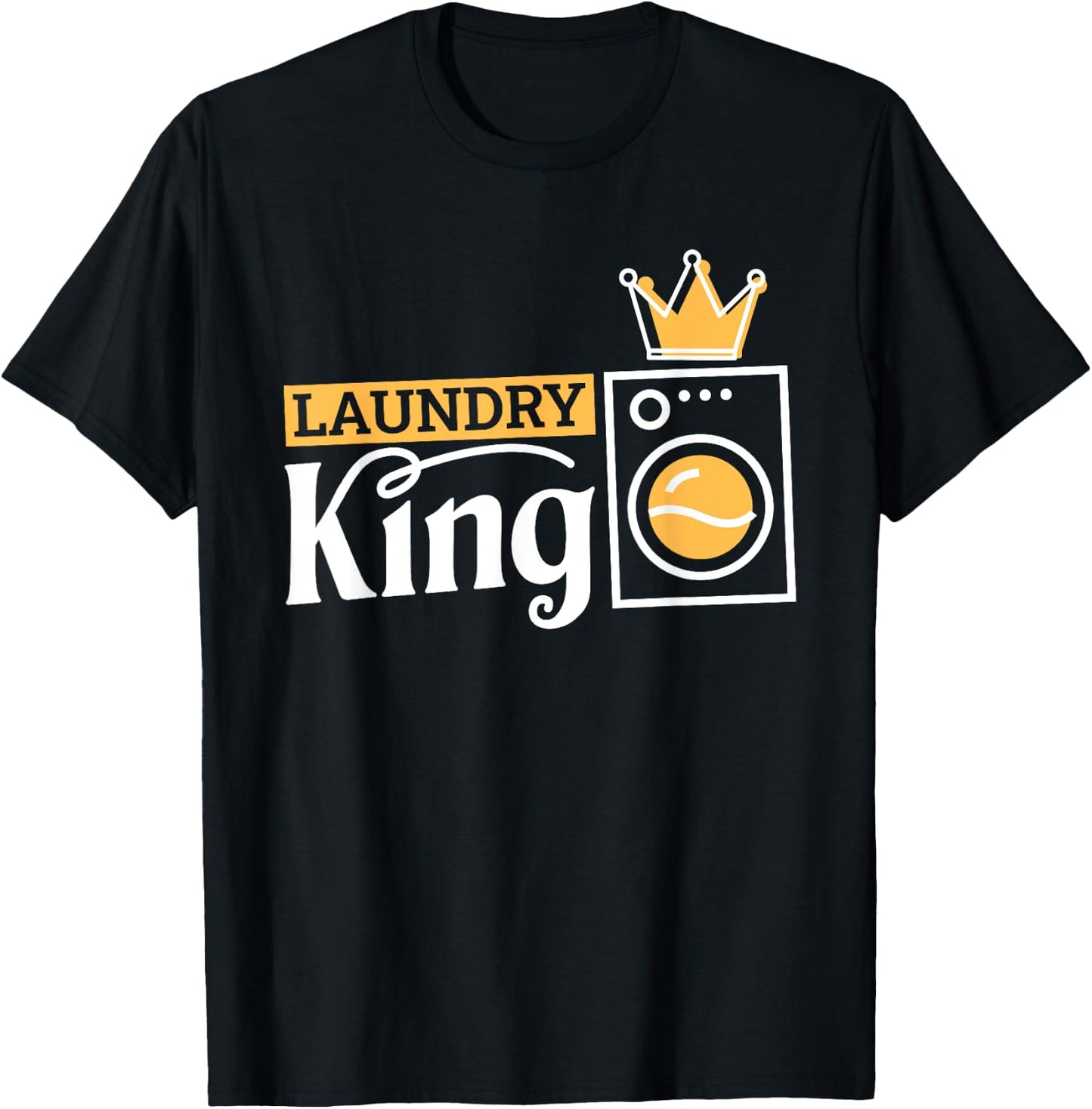 Laundry King, Laundry Attendant T-Shirt - T-Shirt | Black