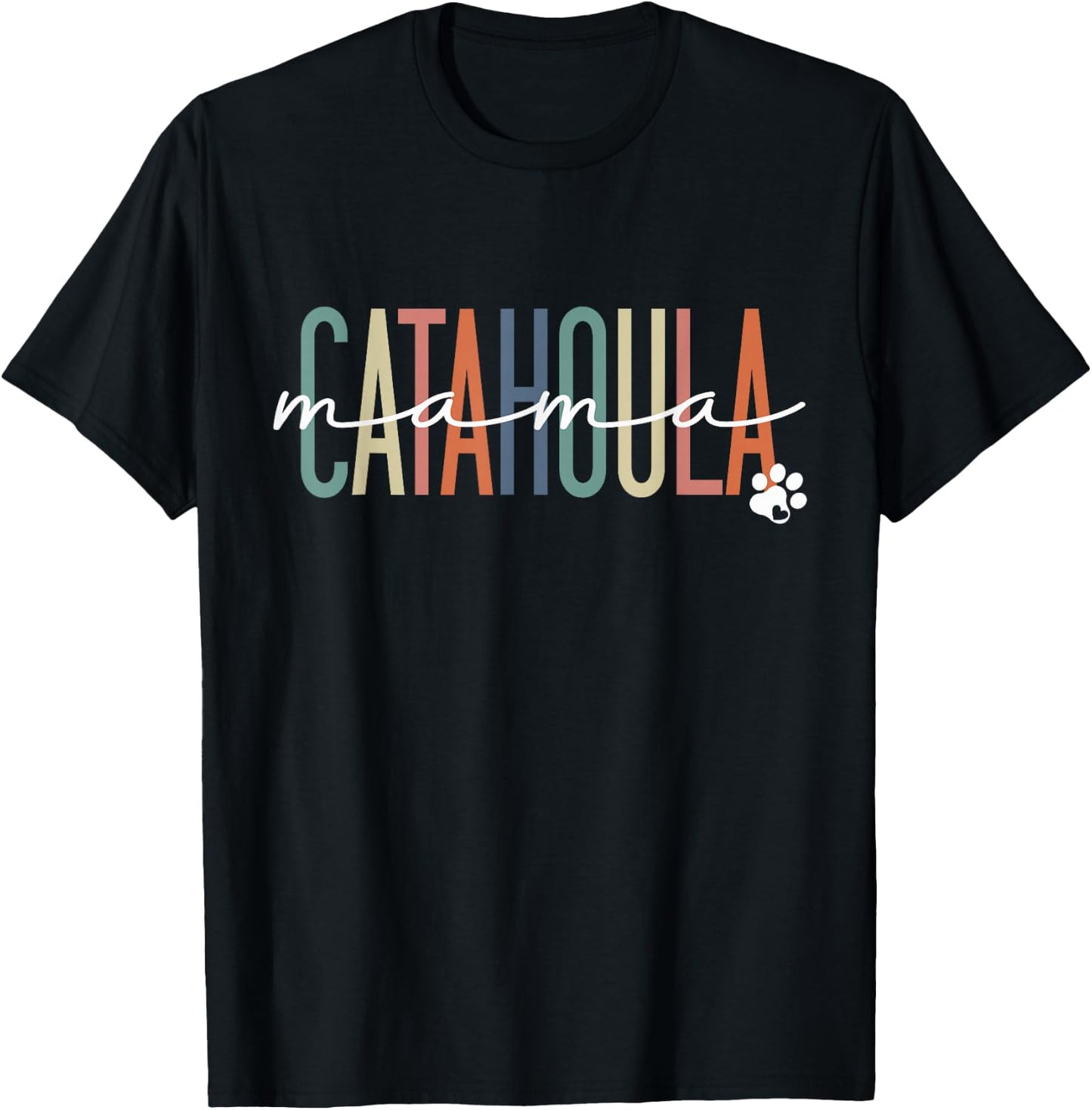 Catahoula Mama Catahoula Leopard Dog Mom Mother's Day T-Shirt - T-Shirt | Black