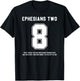 Ephesians 2:8 Bible Verse Team Sports Jersey T-Shirt - T-Shirt | Black