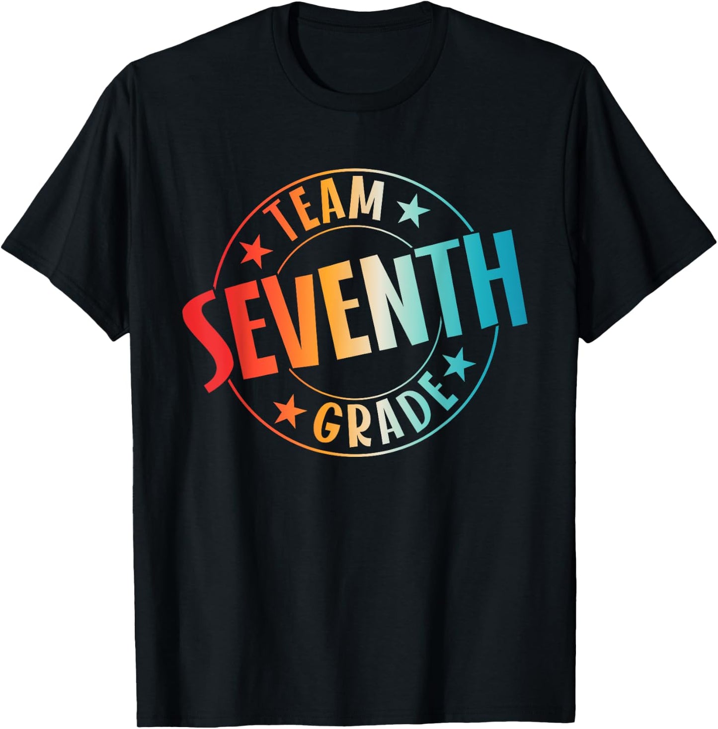 Team Seventh Grade Teacher Student Back To School 7th Grade T-Shirt - T-Shirt | Black