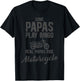 Some Papas Play Bingo Real Papas Ride Motorcycle T-Shirt - T-Shirt | Black