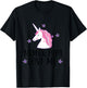 Mimi and Papa Love Me Granddaughter Unicorn T-Shirt - T-Shirt | Black