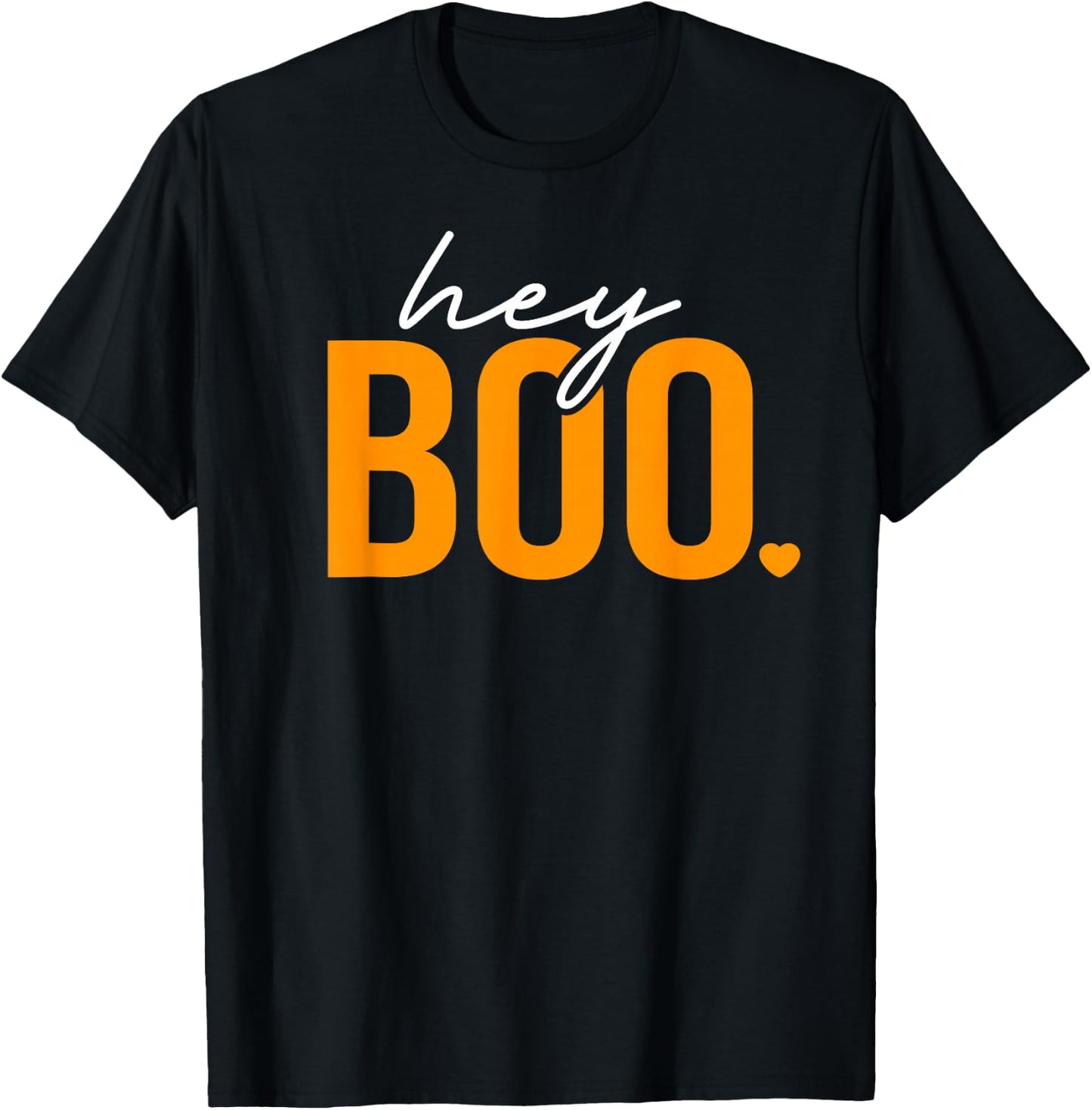 Hey Boo Funny Halloween Pun Ghost Spooky Toddler Boy Girl T-Shirt - T-Shirt | Black