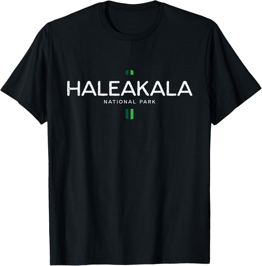 Haleakala National Park Hawaii Retro Vintage T-Shirt - T-Shirt | Black