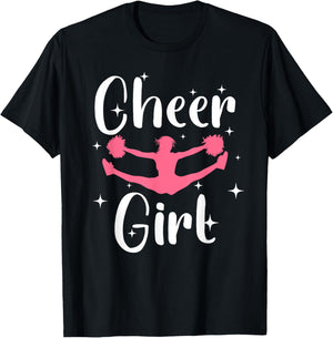 Funny Cheerleader Design for Girls Teen Women Cheerleading Small T-Shirt - T-Shirt | Black