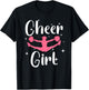 Funny Cheerleader Design for Girls Teen Women Cheerleading Small T-Shirt - T-Shirt | Black