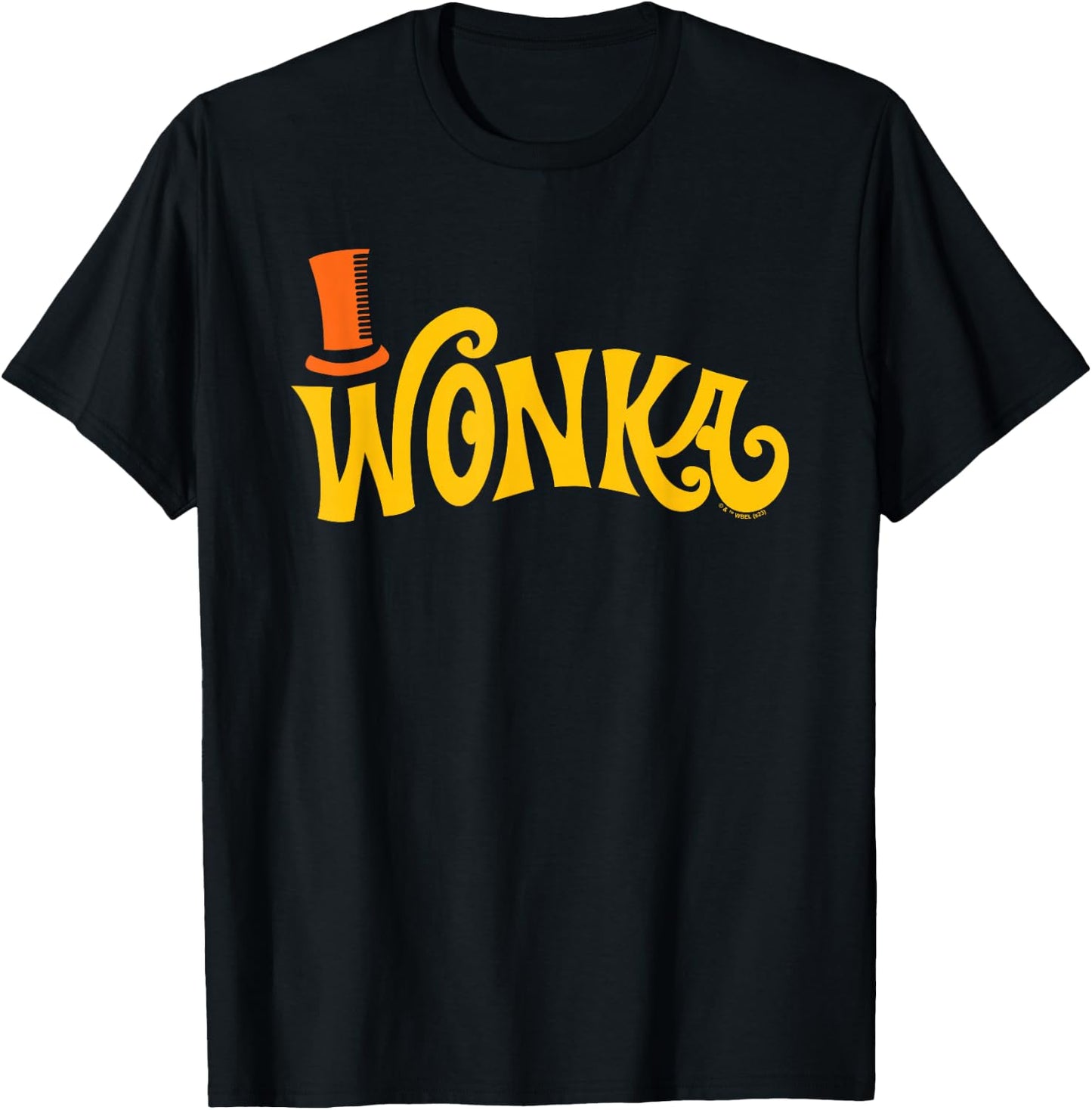 Willy Wonka & The Chocolate Factory - Retro Wonka Logo T-Shirt - T-Shirt | Black