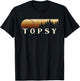 Topsy, TN Vintage Evergreen Sunset Eighties Retro T-Shirt - T-Shirt | Black