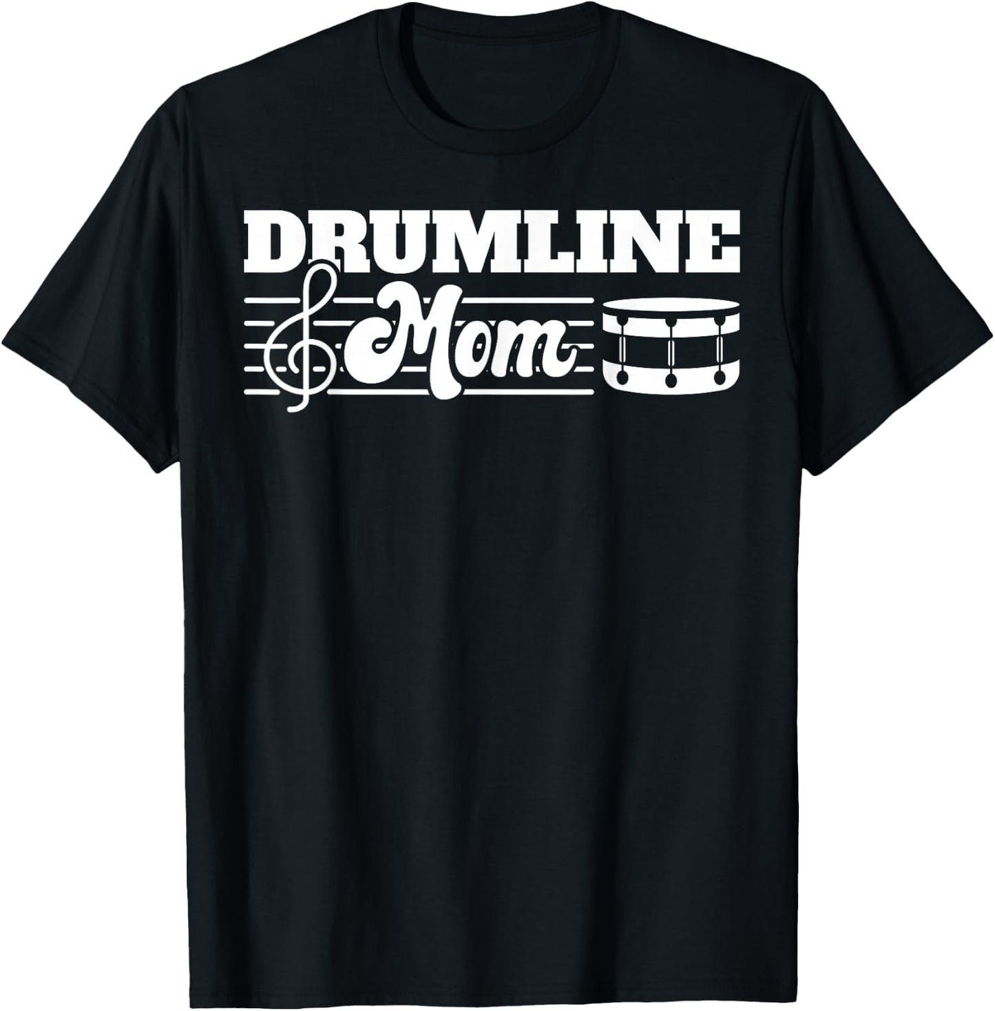 Drumline Mom Marching Band Mom T-Shirt - T-Shirt | Black
