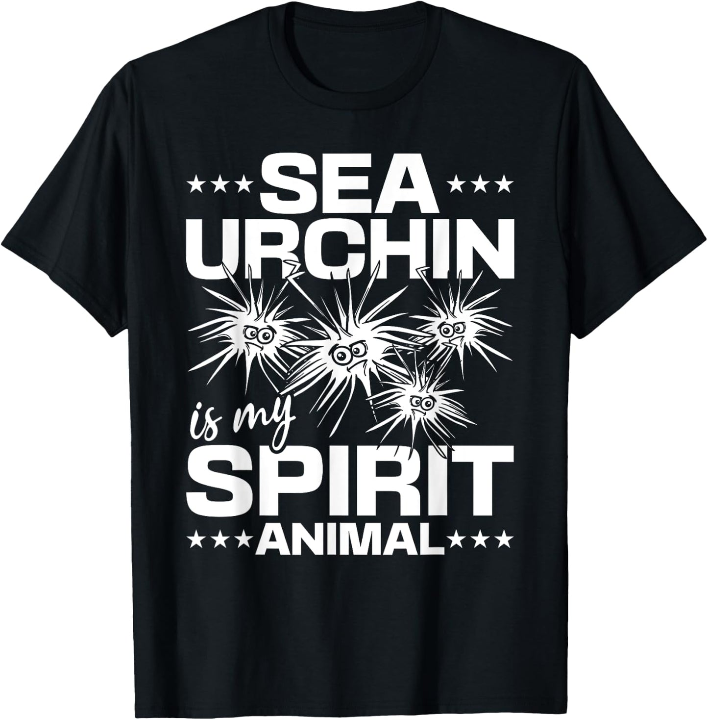 Sea Urchin Is My Spirit Animal Sea Animal Sea Urchin T-Shirt - T-Shirt | Black