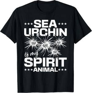 Sea Urchin Is My Spirit Animal Sea Animal Sea Urchin T-Shirt - T-Shirt | Black