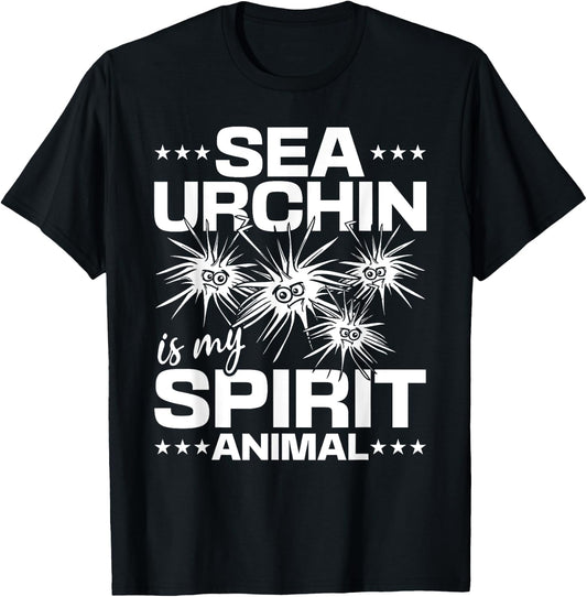 Sea Urchin Is My Spirit Animal Sea Animal Sea Urchin T-Shirt - T-Shirt | Black