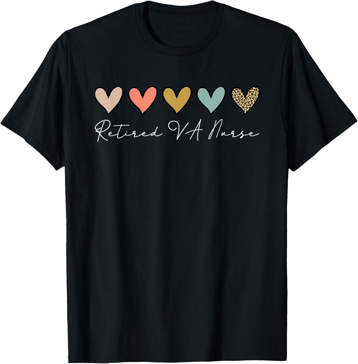 Retired VA Nurse Shirt Nursing Retirement Party T-Shirt - T-Shirt | Black