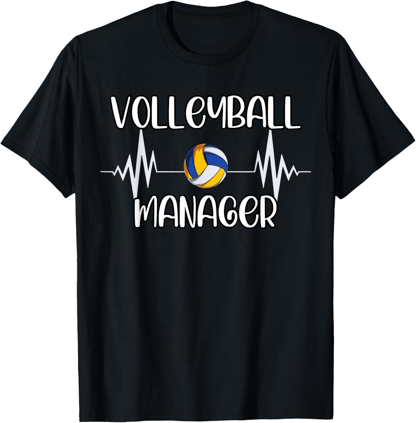 Volleyball Manager | Volleyball Apparel T-Shirt - T-Shirt | Black