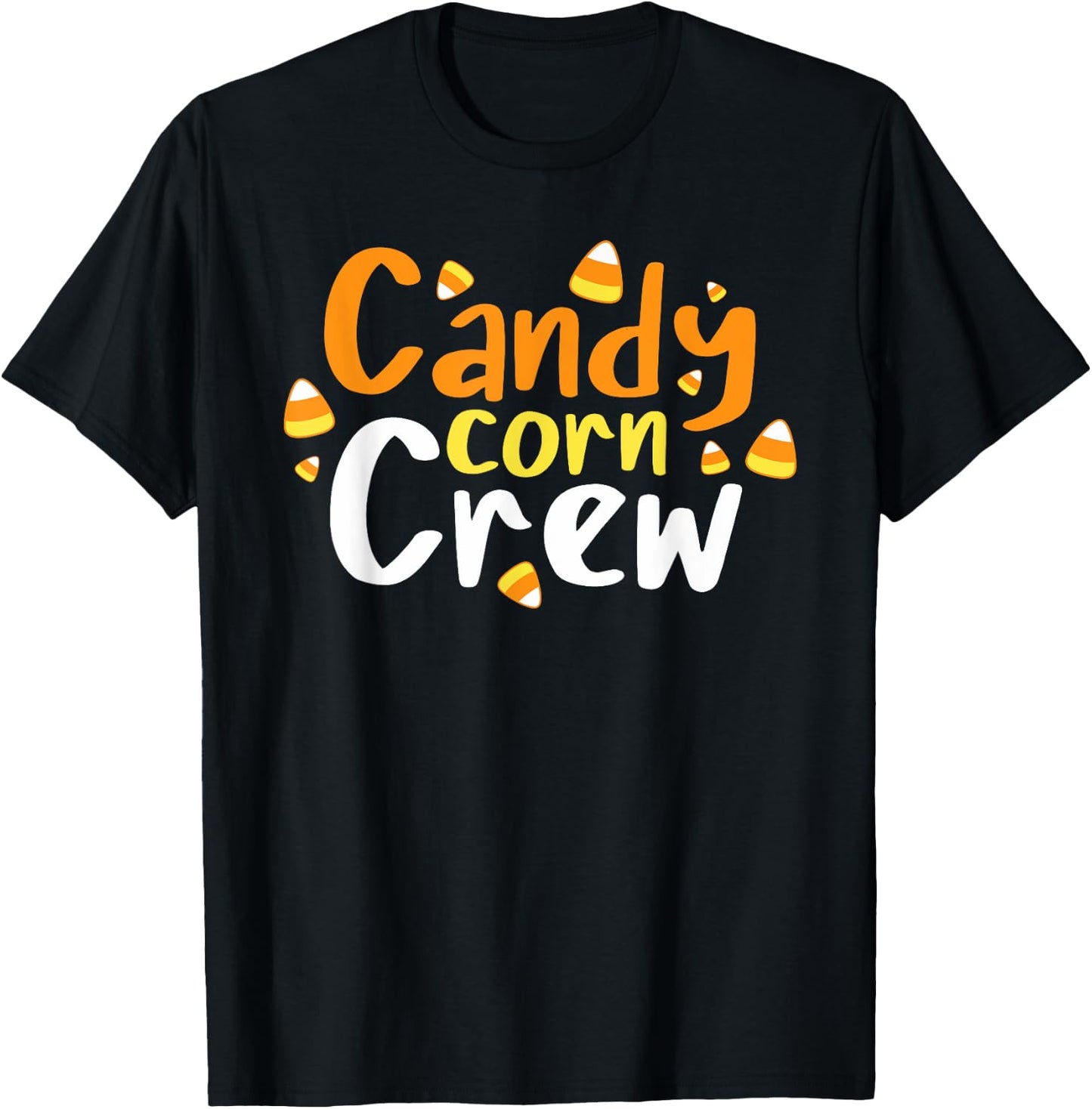 Candy Corn Crew Funny Halloween T-Shirt - T-Shirt | Black