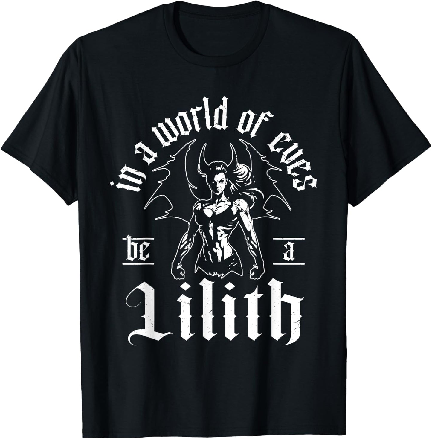 Lilith Demon Gothic Mythology Folklore Satanic Dark Occult T-Shirt - T-Shirt | Black