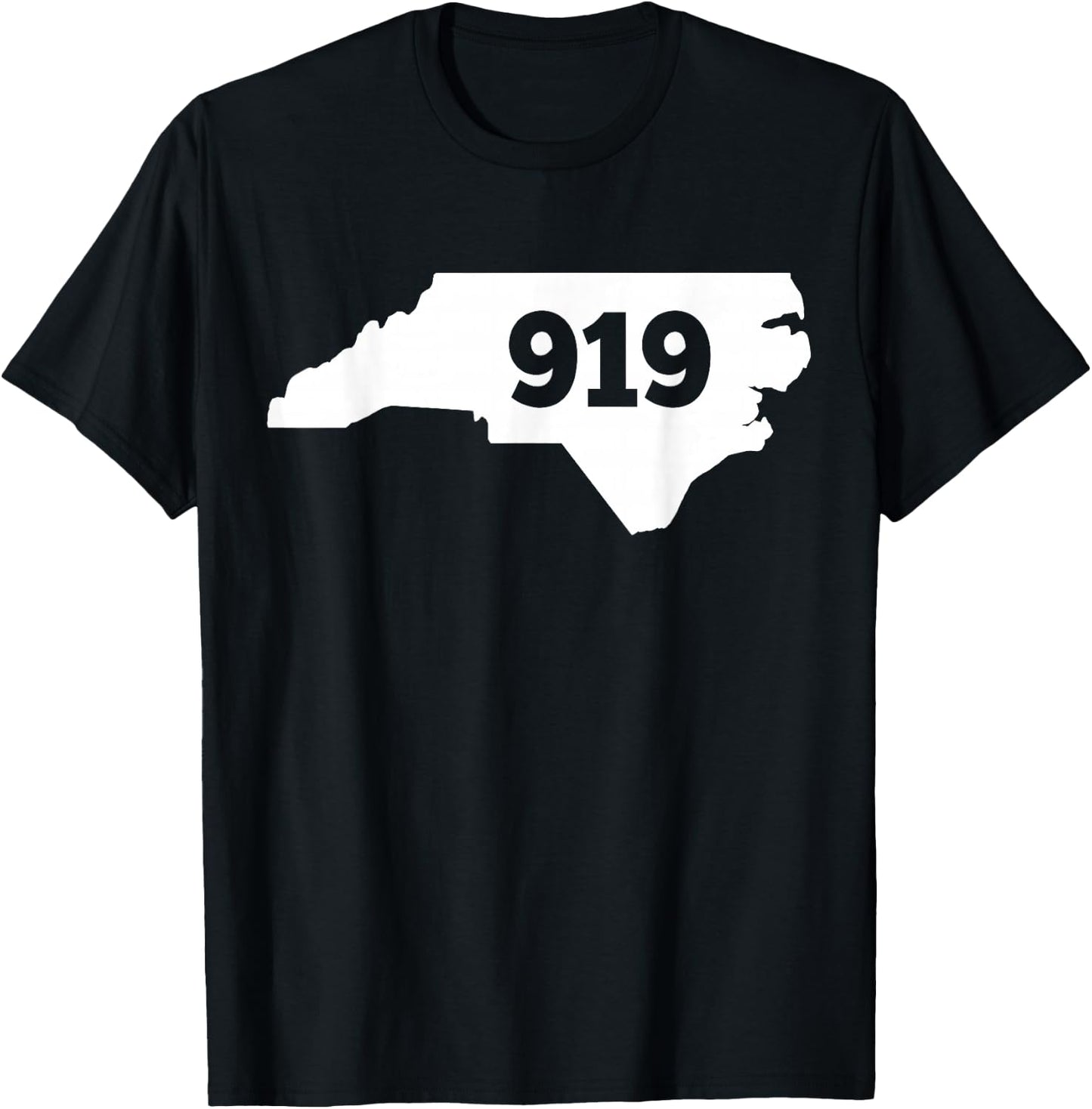 North Carolina 919 Area Code T-Shirt - T-Shirt | Black