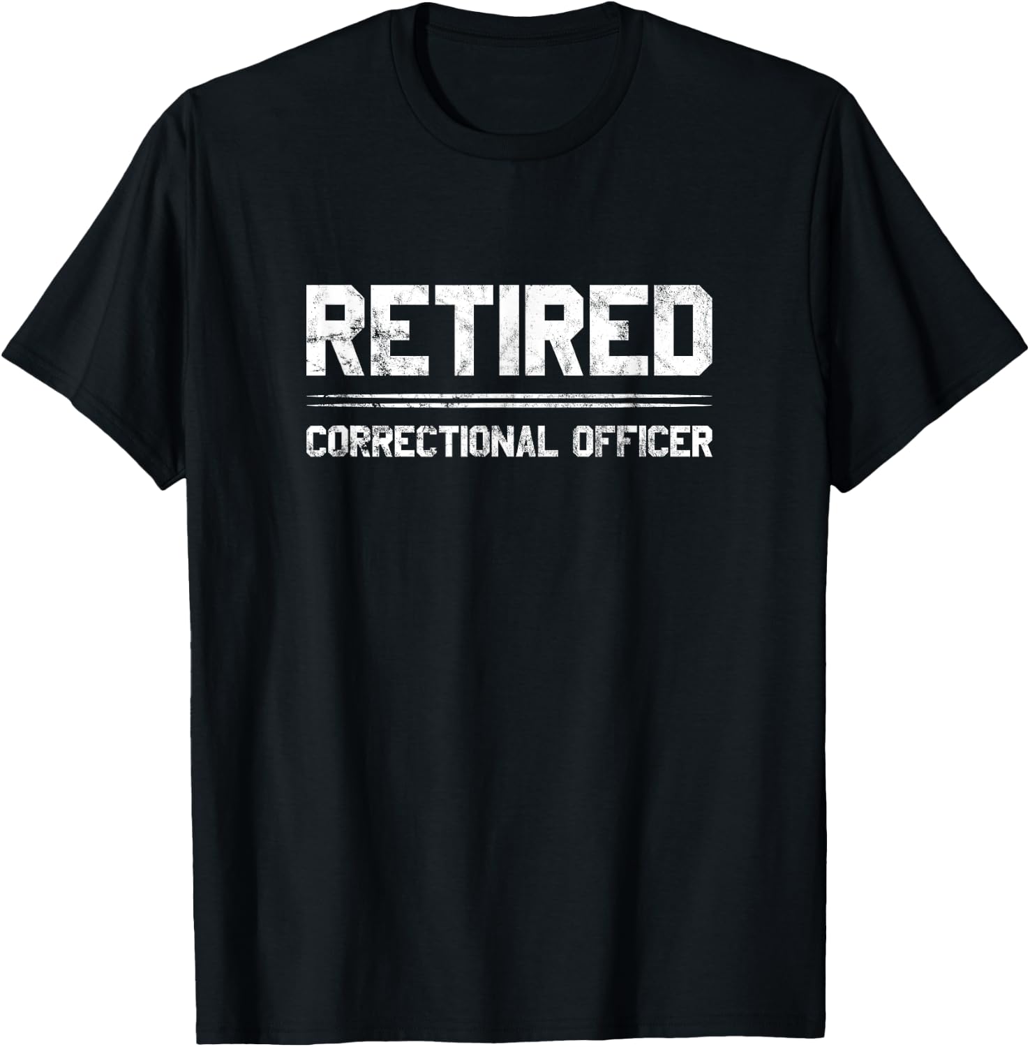 Correctional officer retirement corrections retired design T-Shirt - T-Shirt | Black